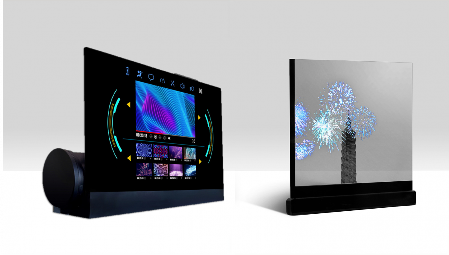 可卷式、折迭性、高透明